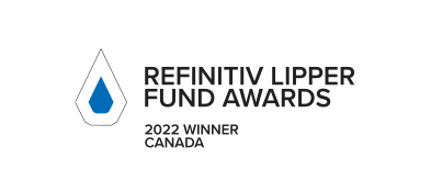 logo for Refinitiv Lipper Fund Awards 2022 Winner Canada