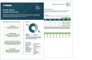 Fidelity Global Growth Private Pool brochure