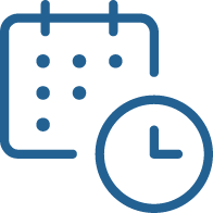 icône d’un calendrier et d’une horloge